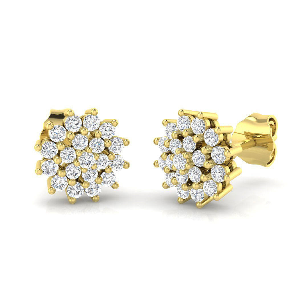 14ct Yellow Gold 0.50ct G SI2 Diamond Earrings