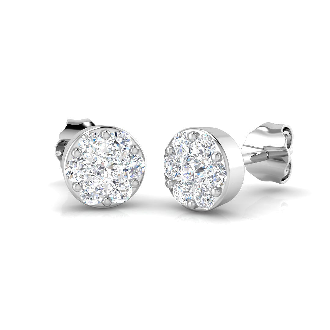 18ct White Gold 0.50ct G SI2 Diamond Earrings