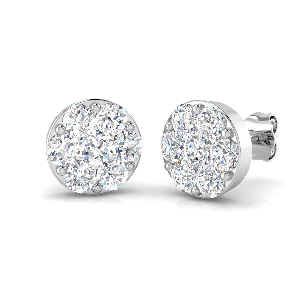18ct White Gold 1.58ct G SI2 Diamond Earrings