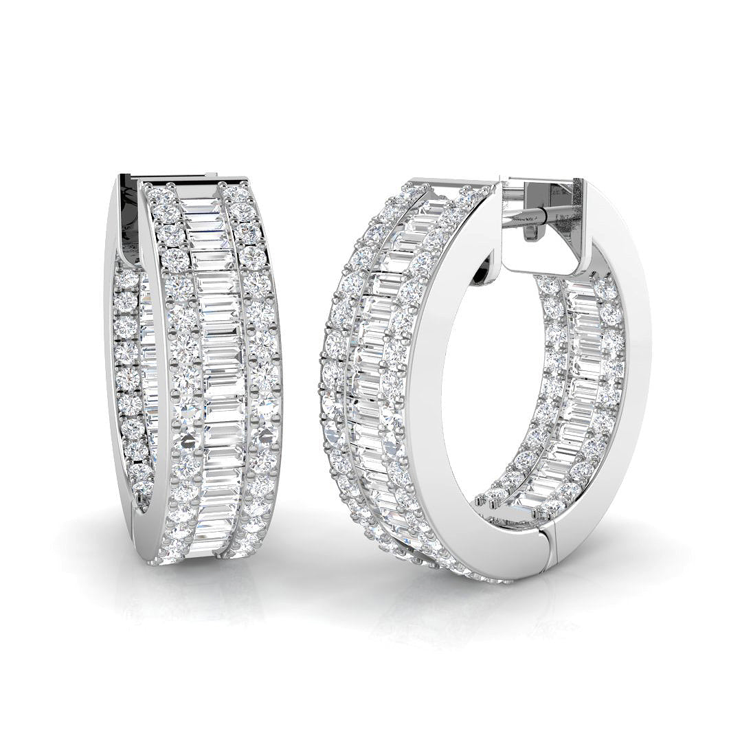 18ct White Gold 1.64ct G SI2 Diamond Earrings