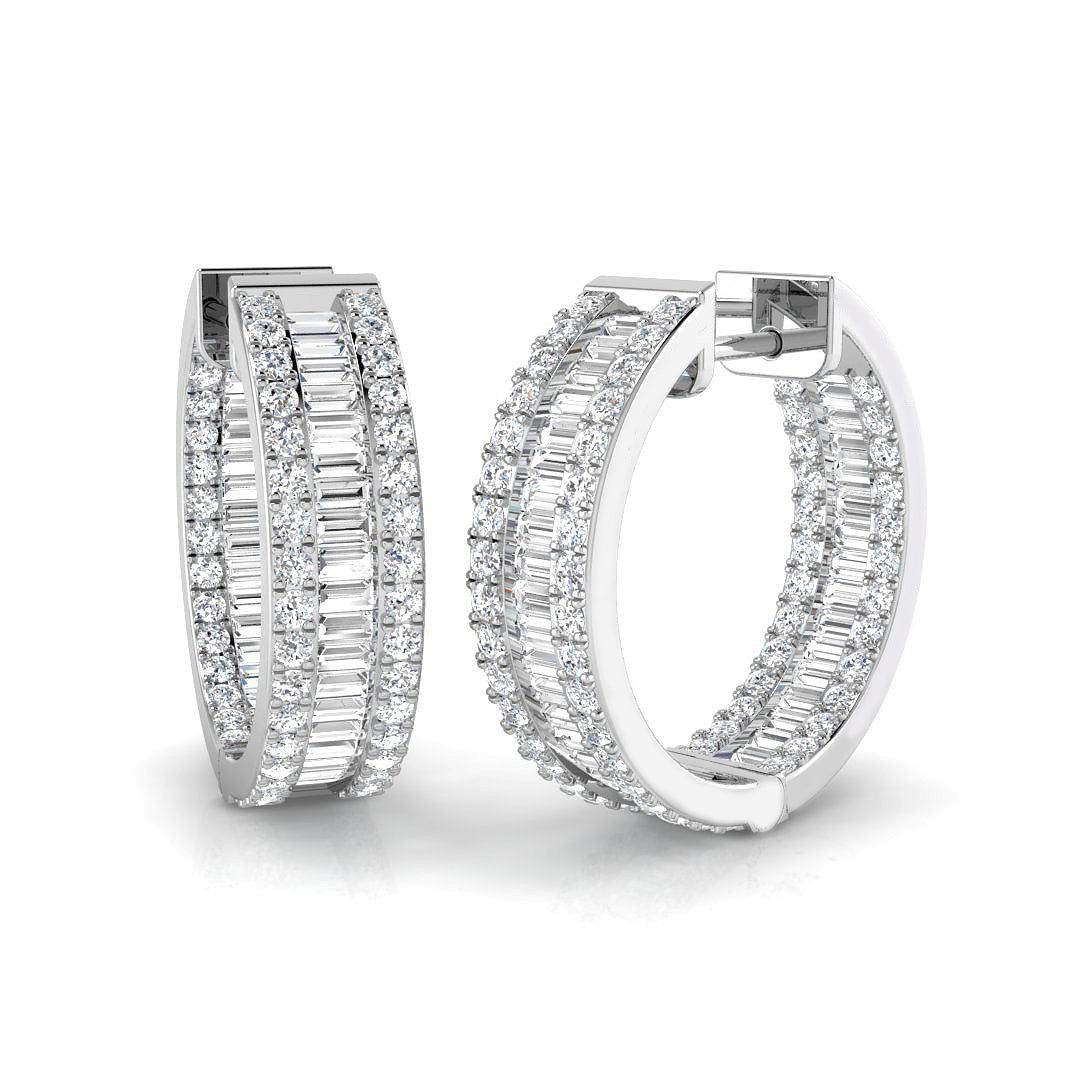 18ct White Gold 1.70ct G SI2 Diamond Earrings