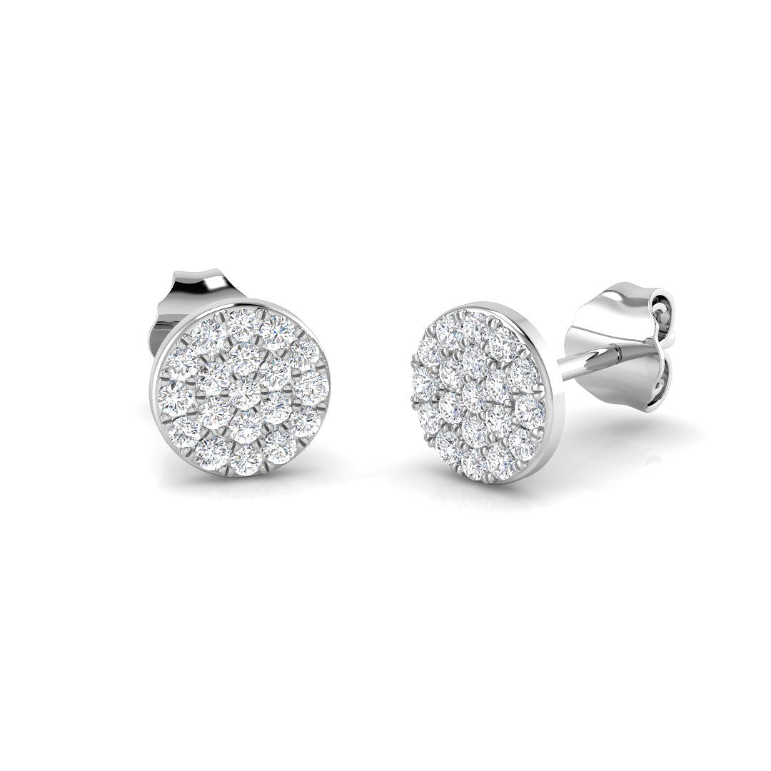 9ct White Gold 0.29ct G SI2 Diamond Earrings