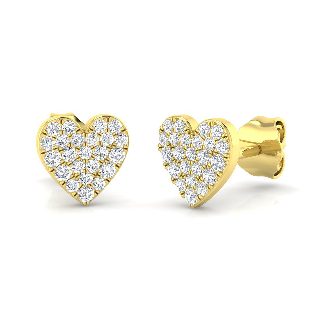 9ct Yellow Gold 0.20ct G SI2 Diamond Earrings