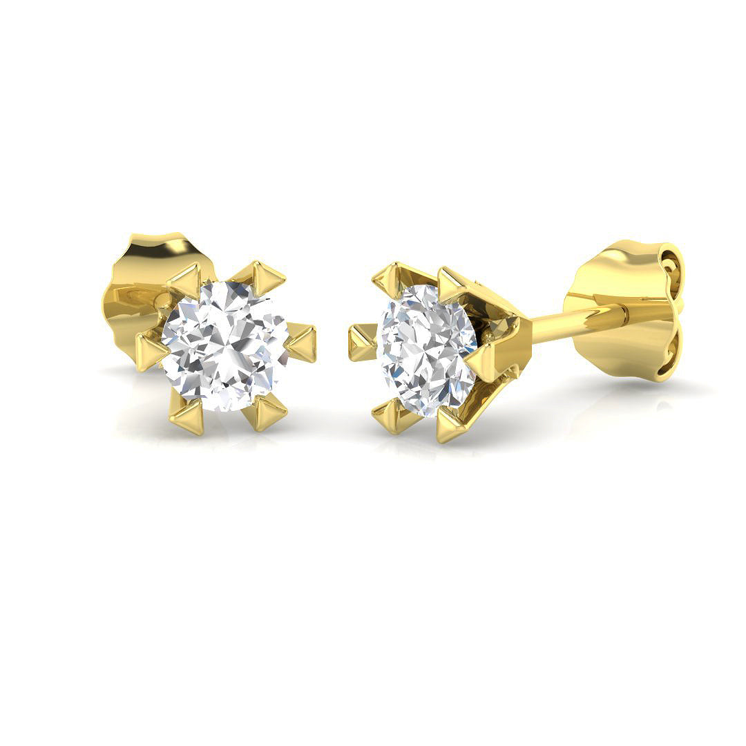 14ct Yellow Gold 0.40ct G SI1 Diamond Earrings