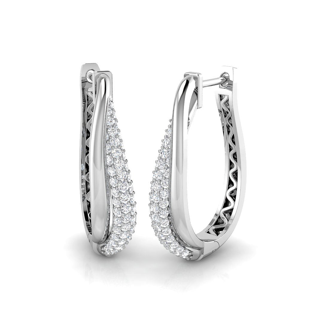 18ct White Gold 1.00ct G SI2 Diamond Earrings