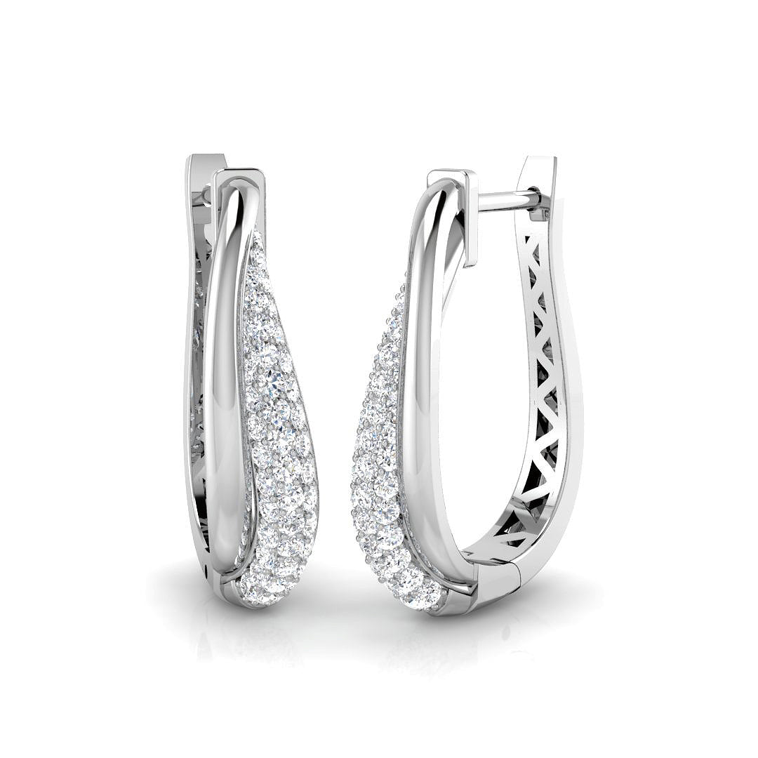 18ct White Gold 0.75ct G SI2 Diamond Earrings