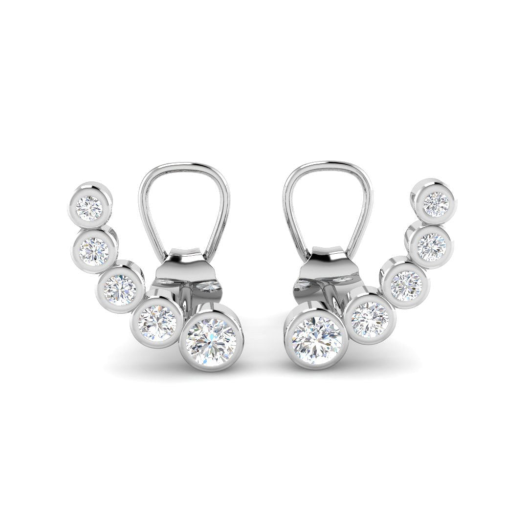 9ct White Gold 0.30ct G SI2 Diamond Earrings
