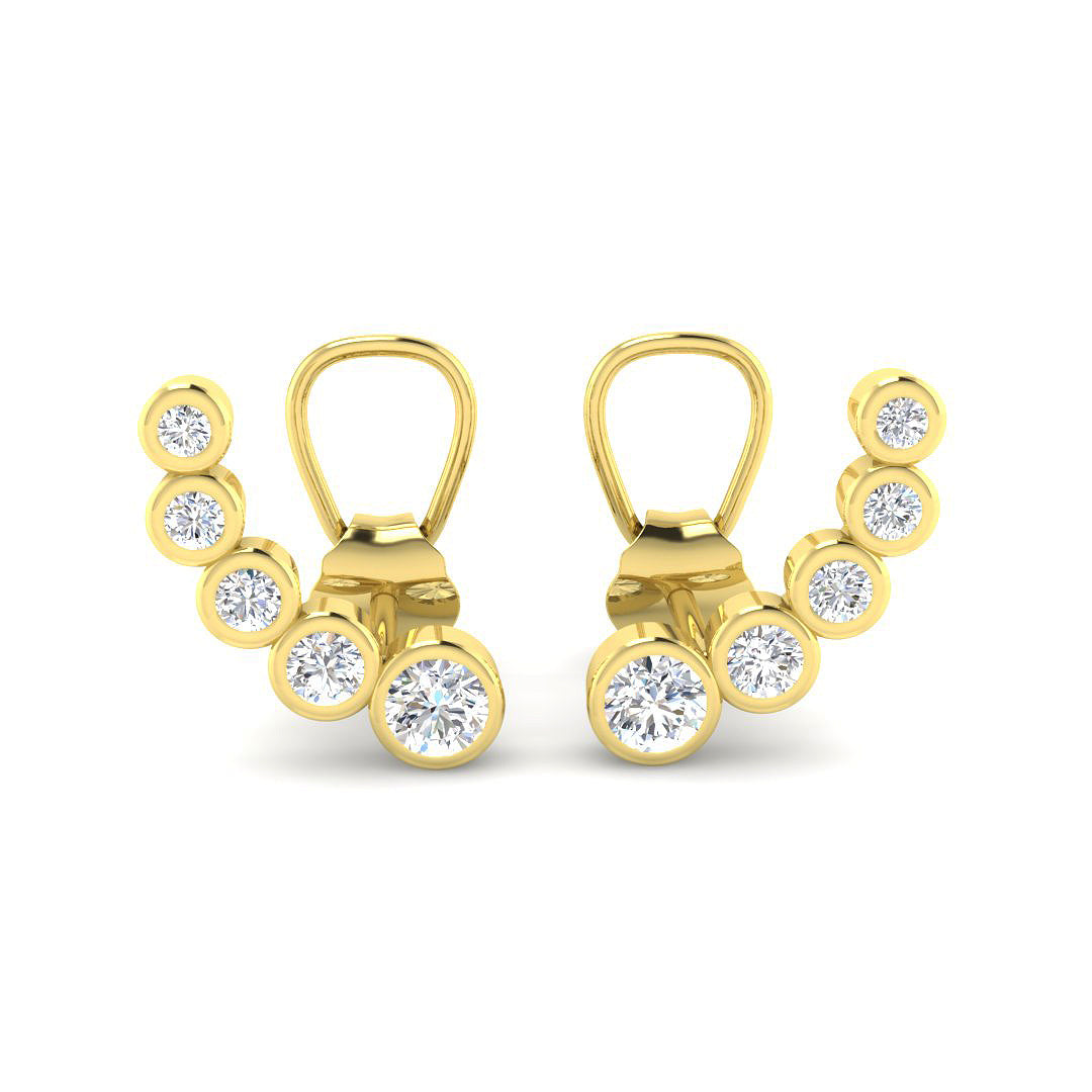 9ct Yellow Gold 0.30ct G SI2 Diamond Earrings