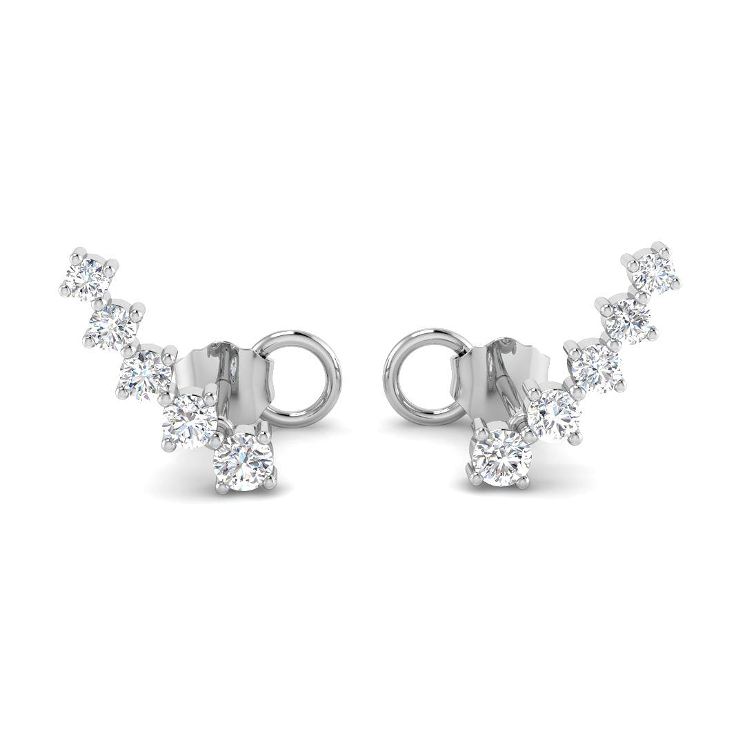 9ct White Gold 0.36ct G SI2 Diamond Earrings