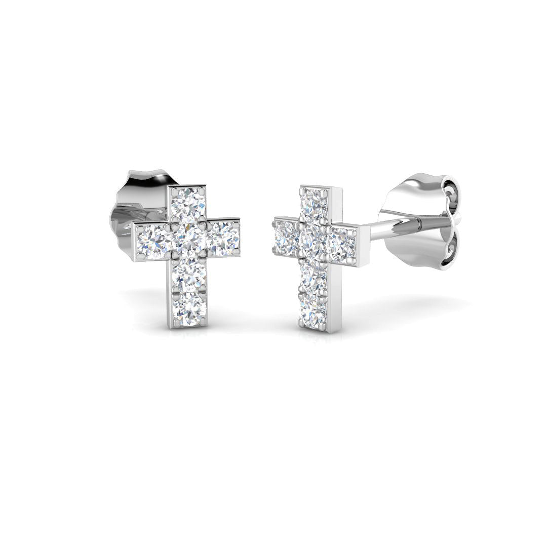 9ct White Gold 0.21ct G SI2 Diamond Earrings