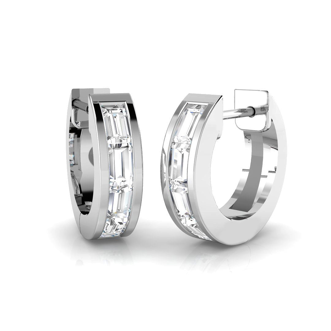 18ct White Gold 0.46ct G SI2 Diamond Earrings