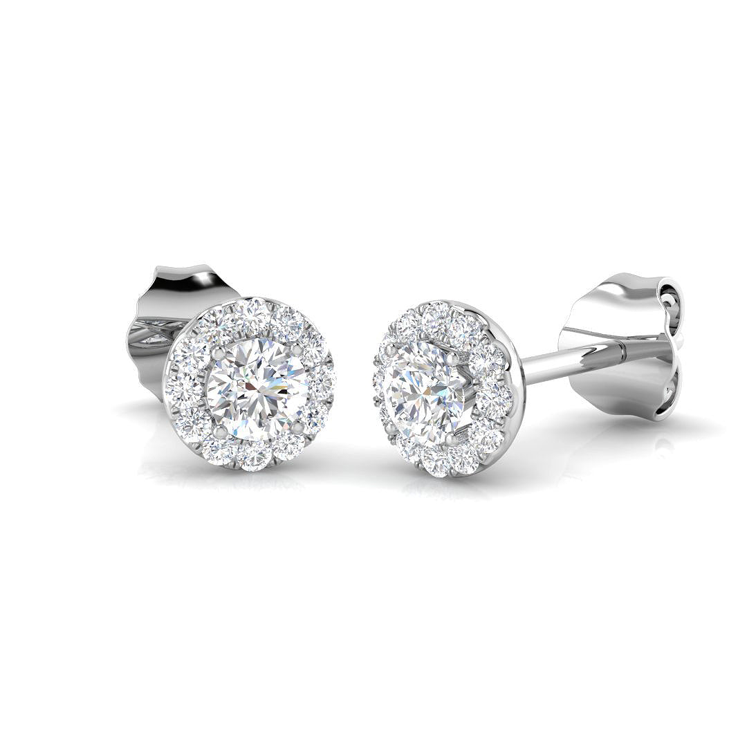 18ct White Gold 0.34ct G SI2 Diamond Earrings