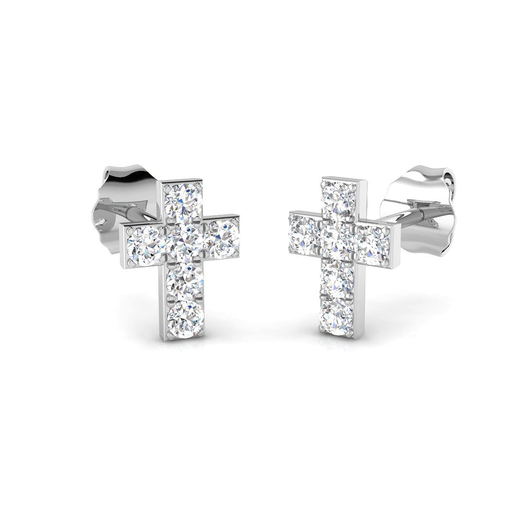 9ct White Gold 0.30ct G SI2 Diamond Earrings