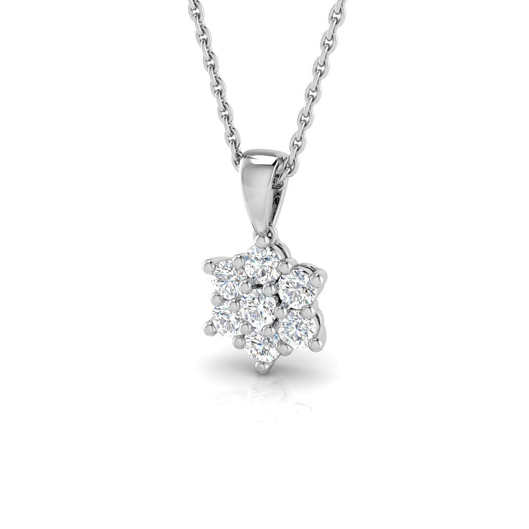 9ct White Gold 0.29ct G I1 Diamond Pendant