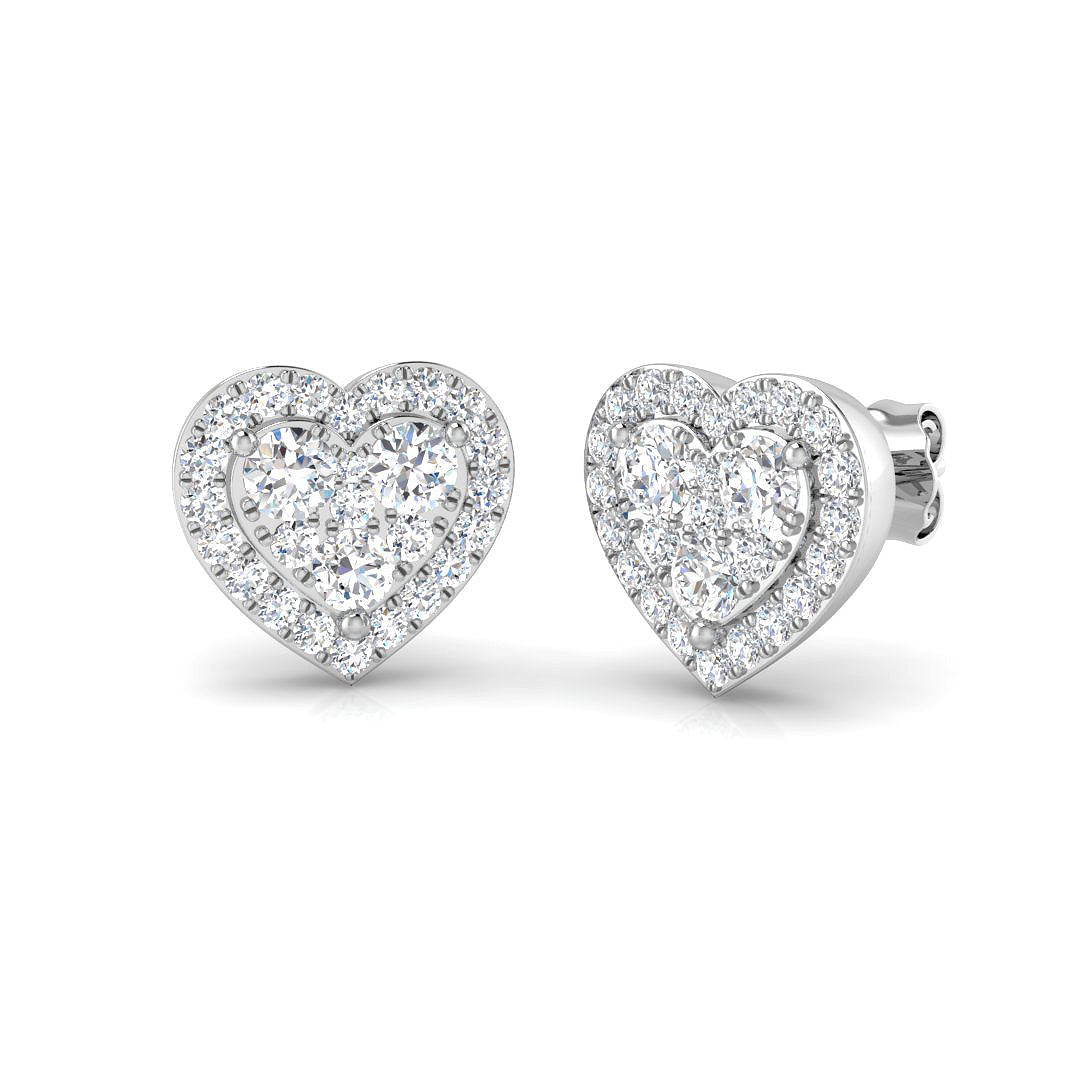 9ct White Gold 1.15ct Laboratory Grown CVD Earrings