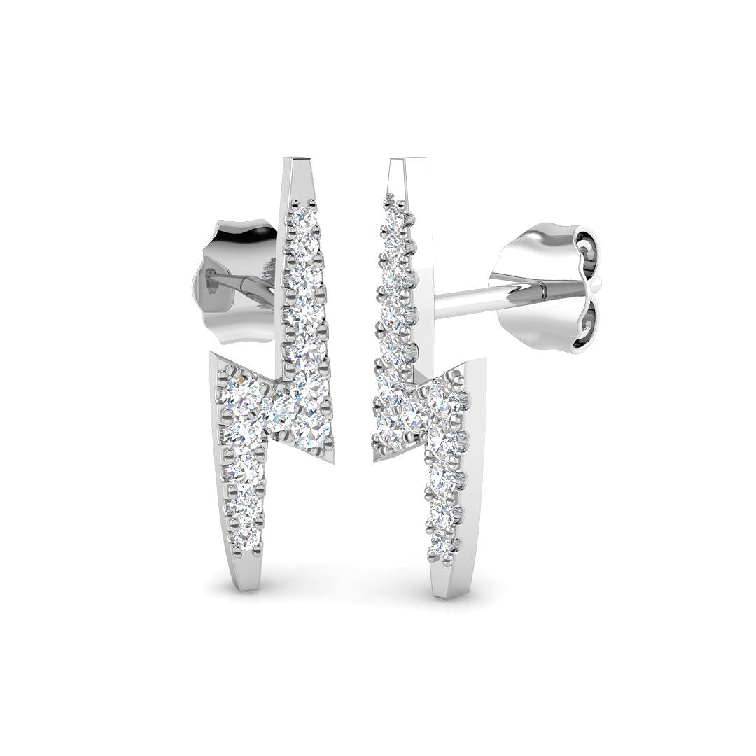 9ct White Gold 0.17ct G SI2 Diamond Earrings
