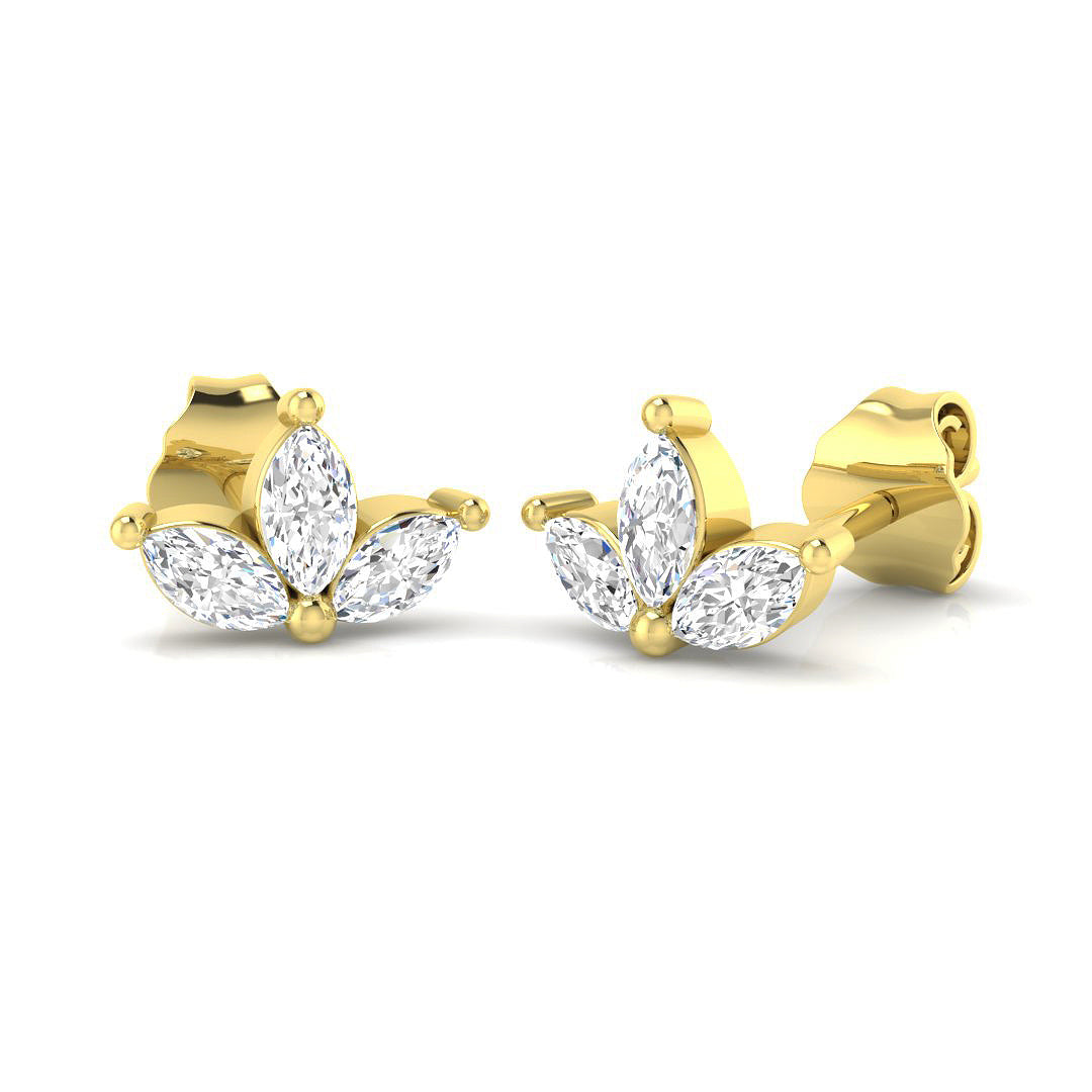 18ct Yellow Gold 0.38ct G SI1 Diamond Earrings
