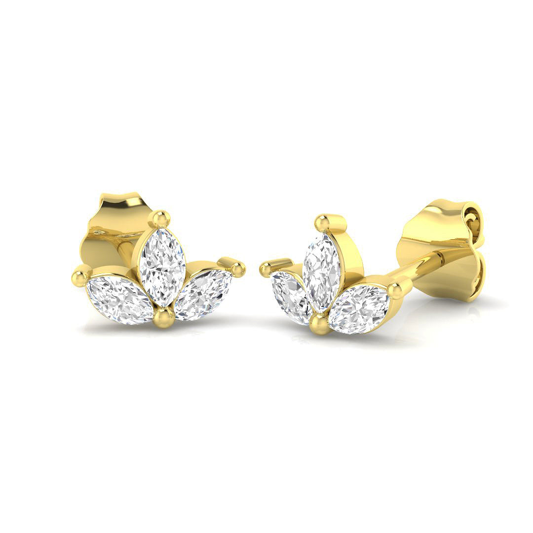 18ct Yellow Gold 0.35ct G SI2 Diamond Earrings