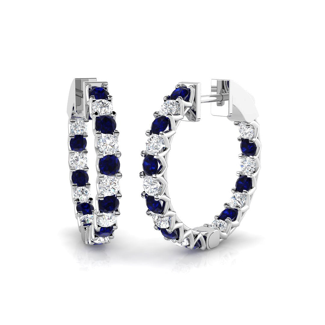 18ct White Gold 2.28ct G SI2 Diamond Earrings