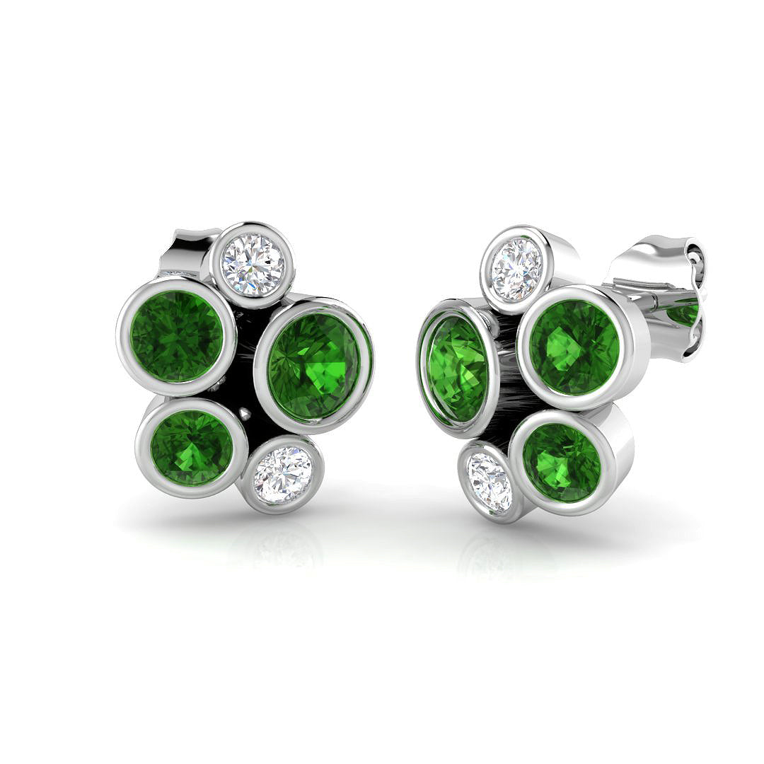 9ct White Gold 1.32ct G SI2 Diamond Earrings