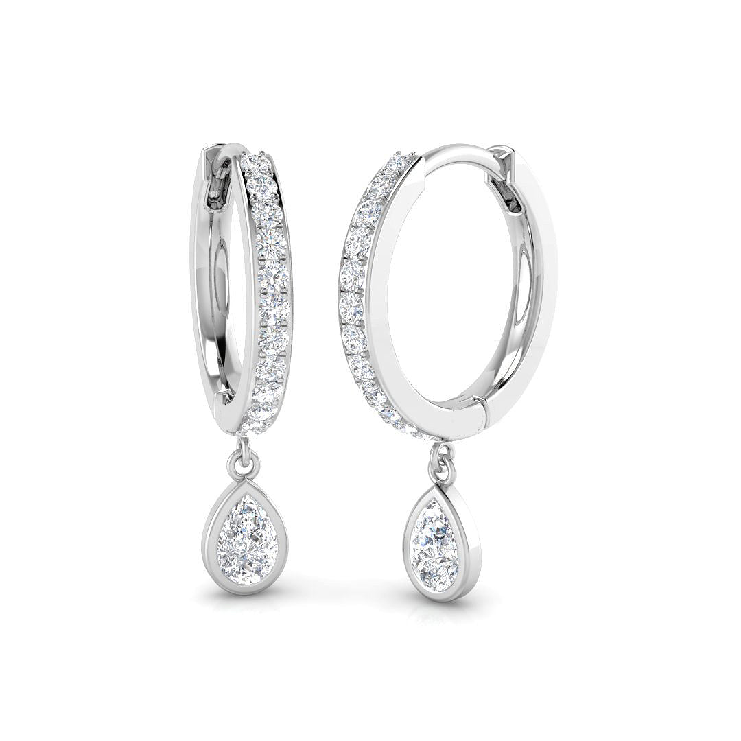 18ct White Gold 0.50ct G SI2 Diamond Earrings