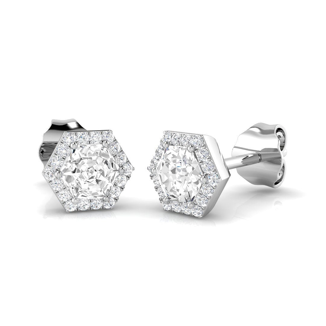 18ct White Gold 0.48ct G SI1 Diamond Earrings