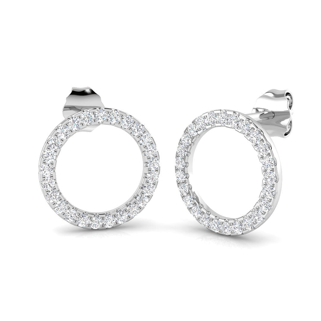 9ct White Gold 0.39ct G SI2 Diamond Earrings
