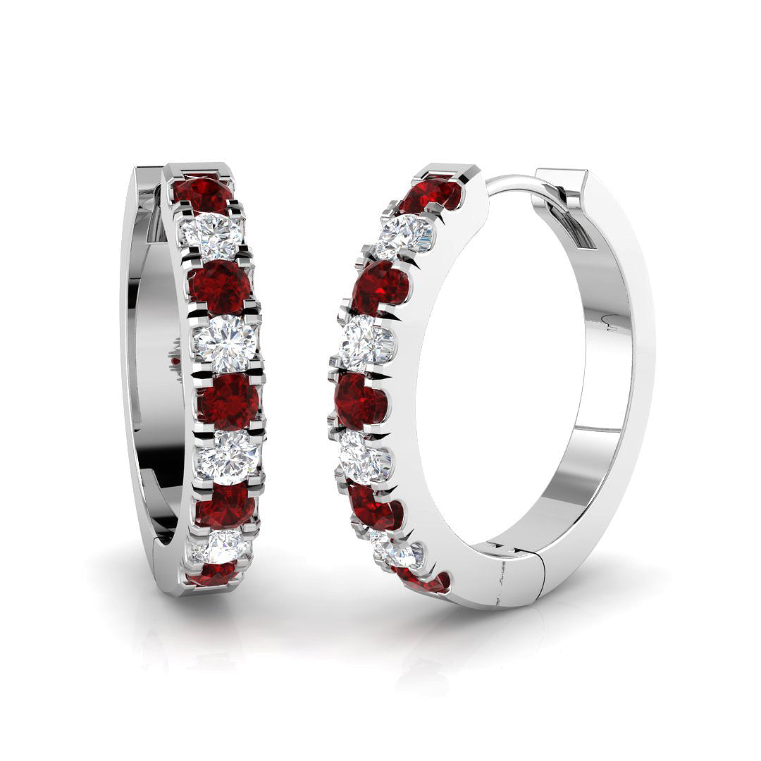 18ct White Gold 0.63ct G SI2 Diamond Earrings