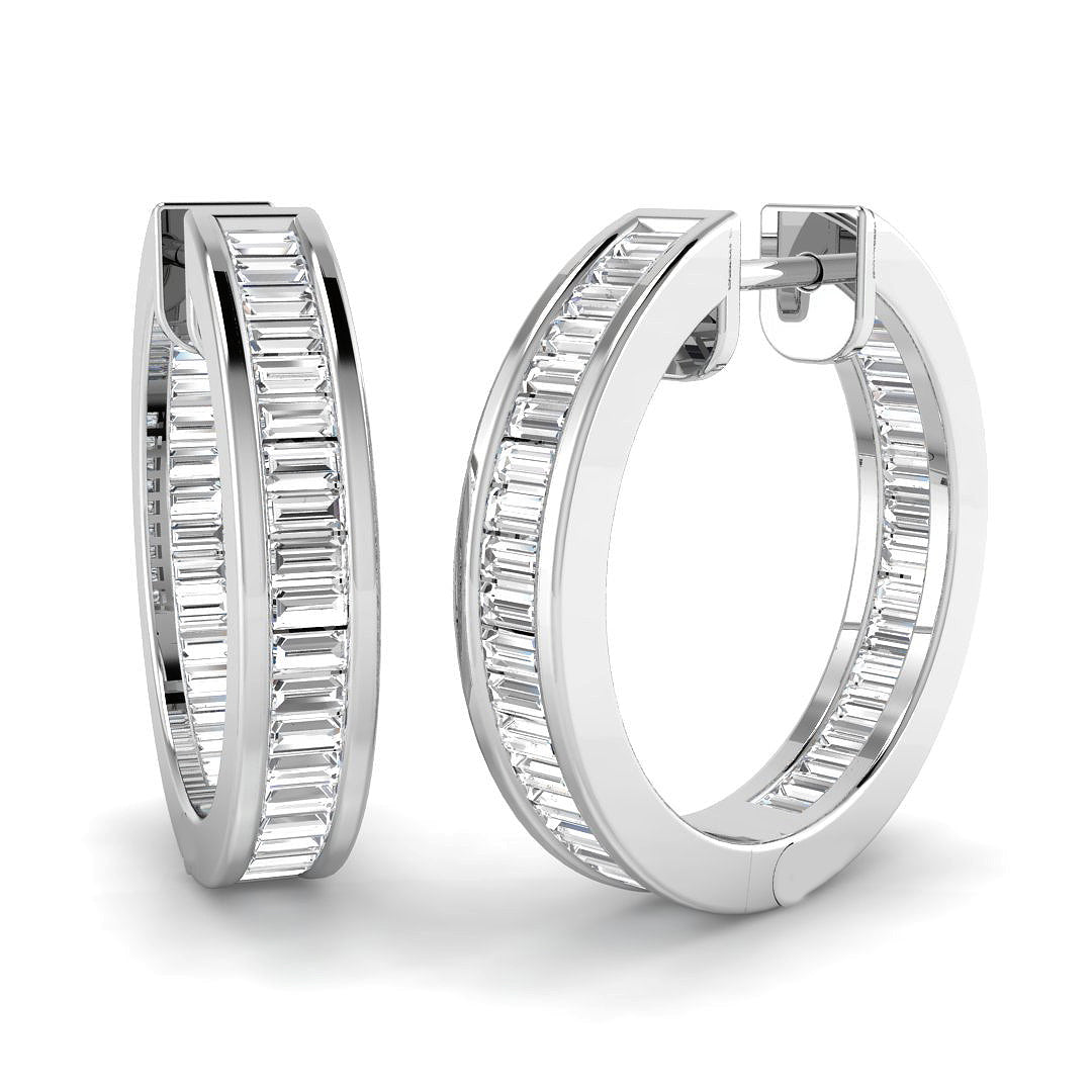 18ct White Gold 0.83ct G SI2 Diamond Earrings