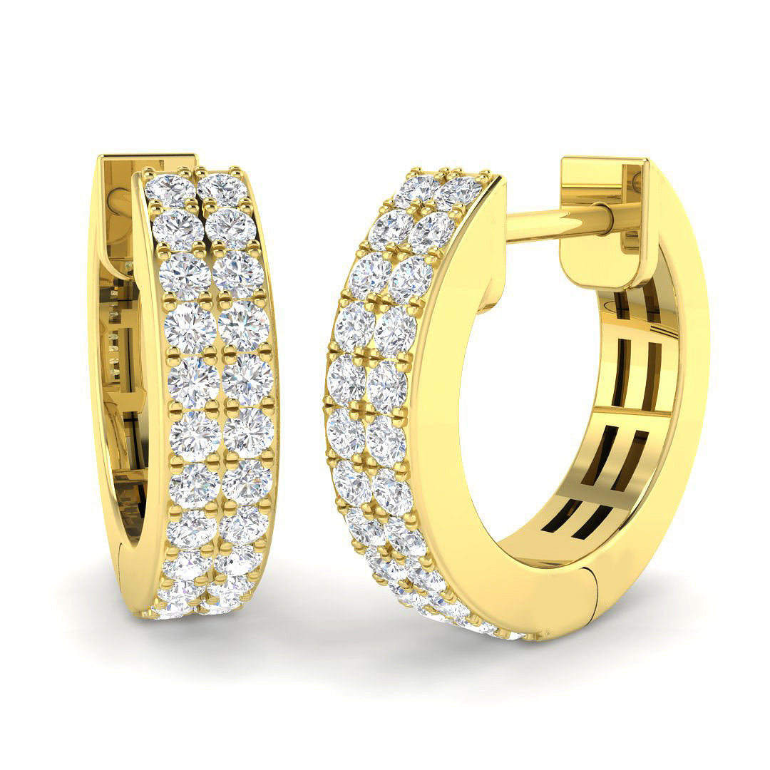 18ct Yellow Gold 0.35ct G SI2 Diamond Earrings