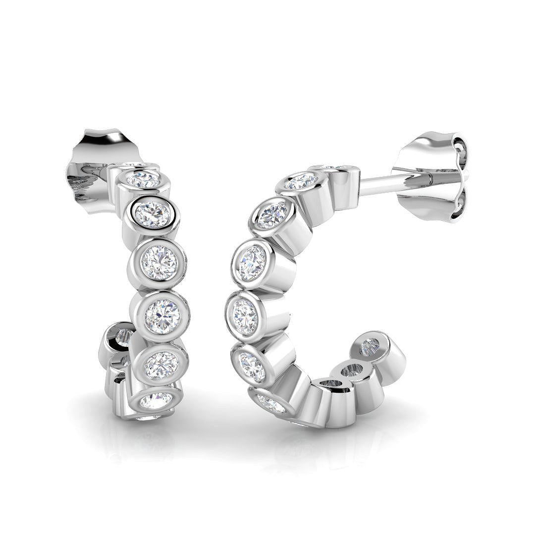 18ct White Gold 0.50ct G SI2 Diamond Earrings