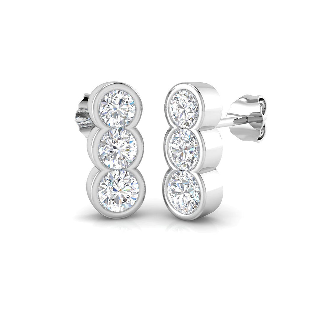 18ct White Gold 1.52ct G SI2 Diamond Earrings