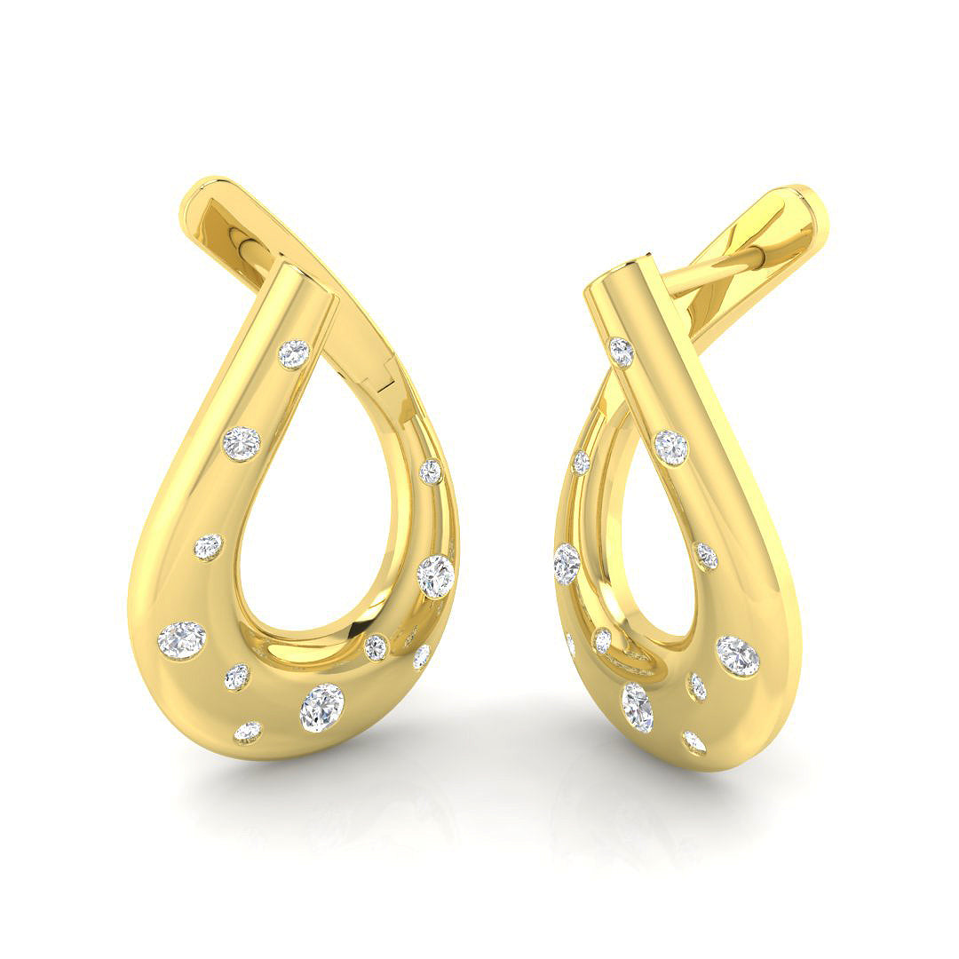 18ct Yellow Gold 0.34ct G SI2 Diamond Earrings