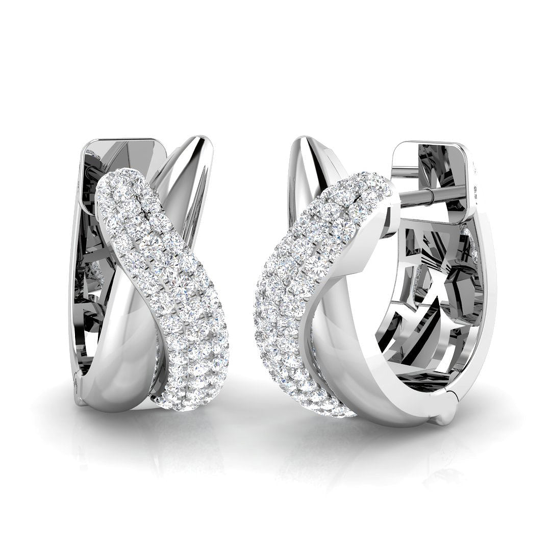 18ct White Gold 0.40ct G SI2 Diamond Earrings
