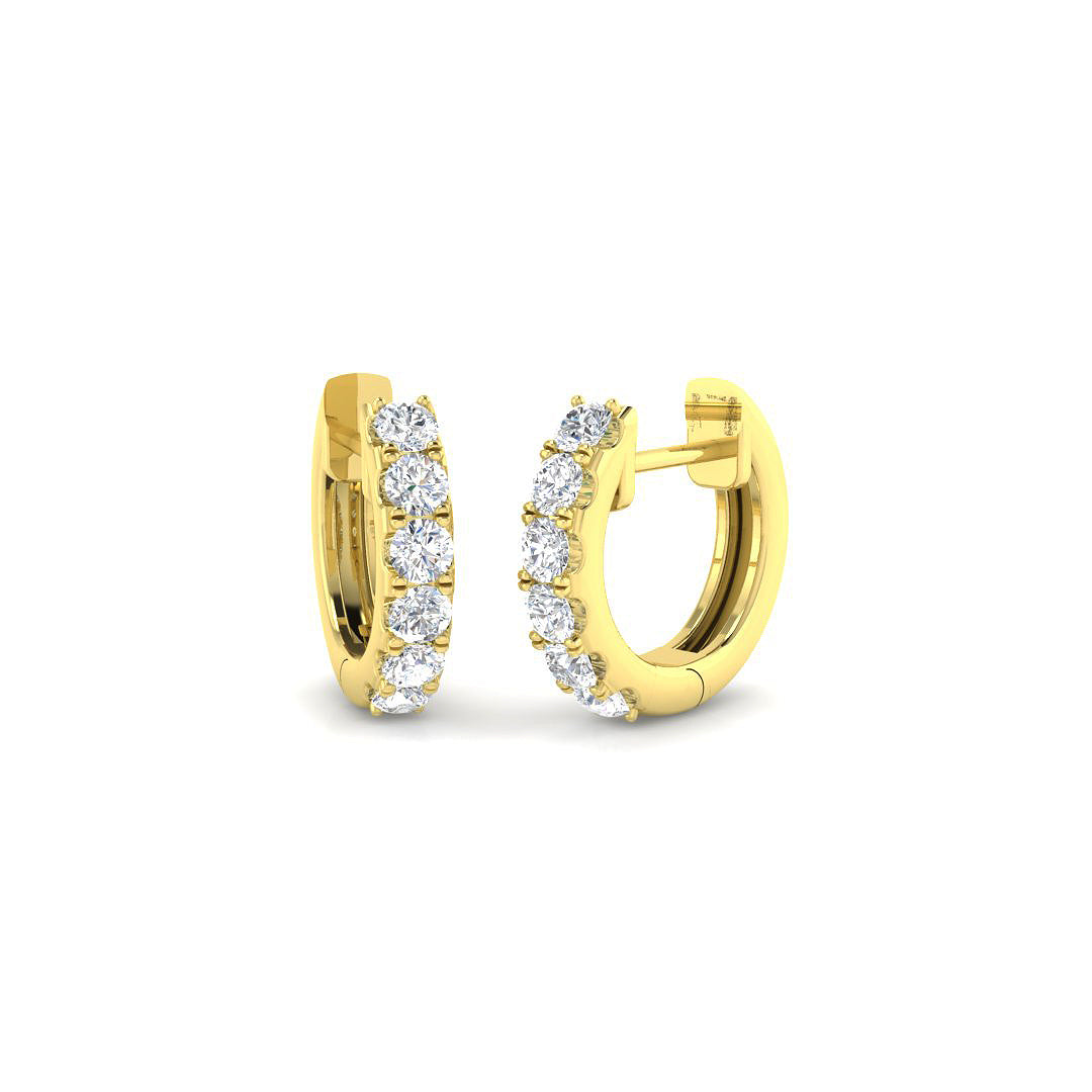9ct Yellow Gold 0.47ct Laboratory Grown CVD Earrings