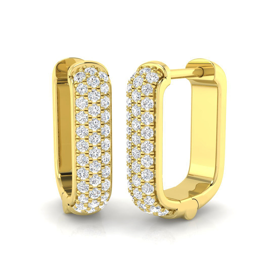 9ct Yellow Gold 0.29ct G SI2 Diamond Earrings