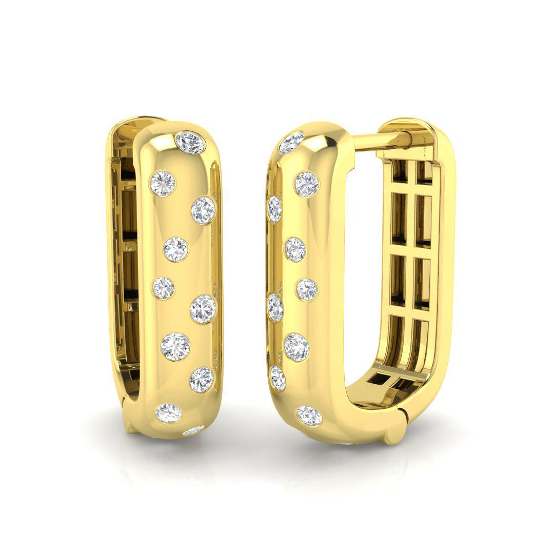 18ct Yellow Gold 0.25ct G SI2 Diamond Earrings