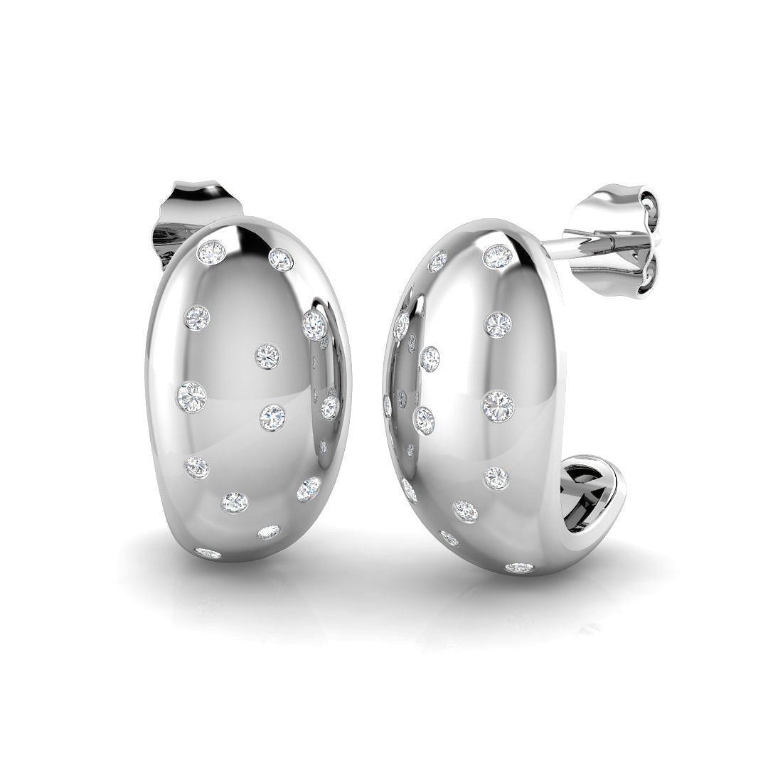 9ct White Gold 0.25ct G SI2 Diamond Earrings