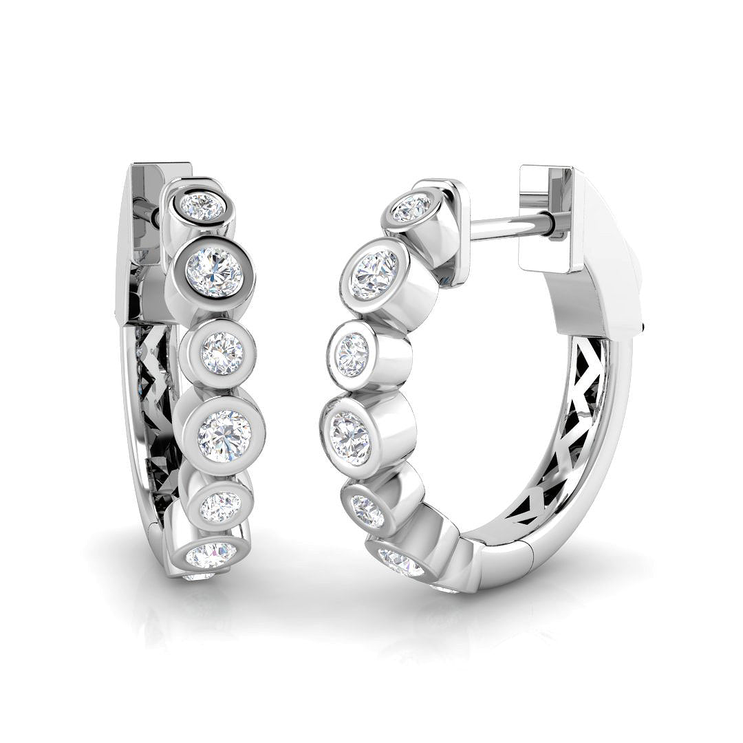 18ct White Gold 0.30ct G SI2 Diamond Earrings