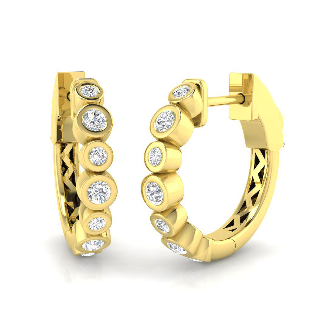 18ct Yellow Gold 0.30ct G SI2 Diamond Earrings