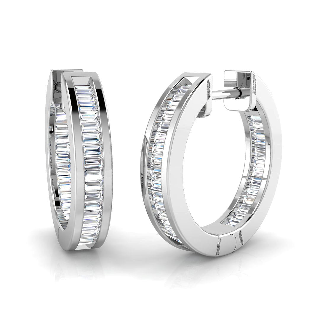 18ct White Gold 0.57ct G SI2 Diamond Earrings