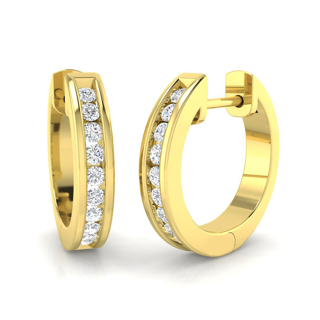 18ct Yellow Gold 0.24ct G SI2 Diamond Earrings