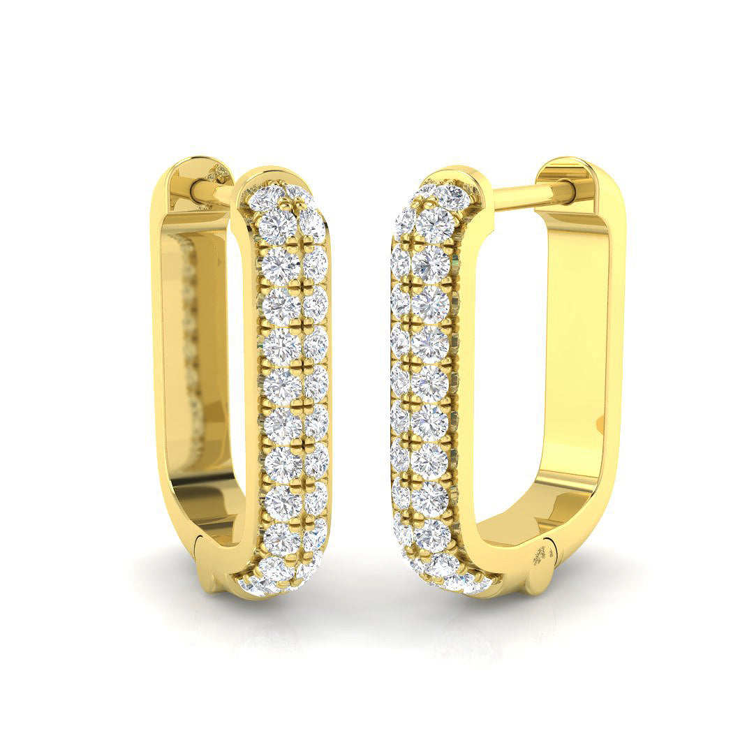 18ct Yellow Gold 0.22ct G SI2 Diamond Earrings