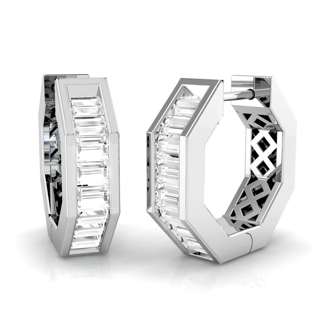 18ct White Gold 0.77ct G SI2 Diamond Earrings