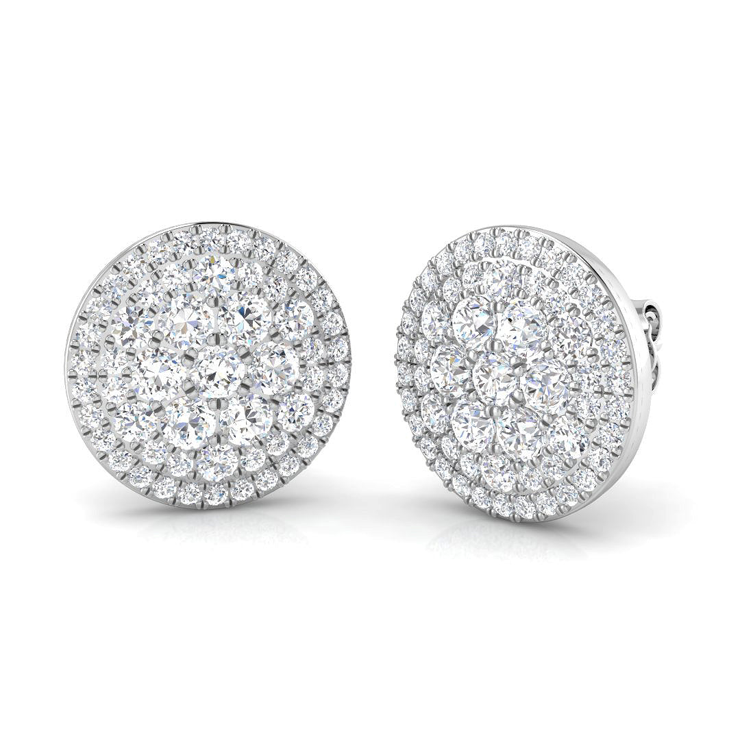 18ct White Gold 1.85ct G SI2 Diamond Earrings