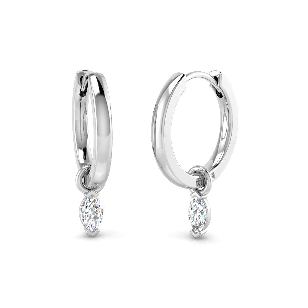 18ct White Gold 0.26ct Diamond Earrings