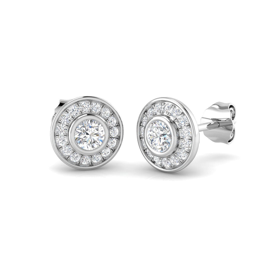 9ct White Gold 0.52ct Laboratory Grown CVD Earrings