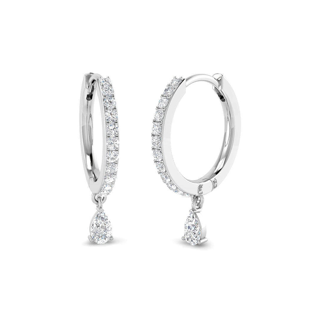 18ct White Gold 0.36ct Diamond Earrings