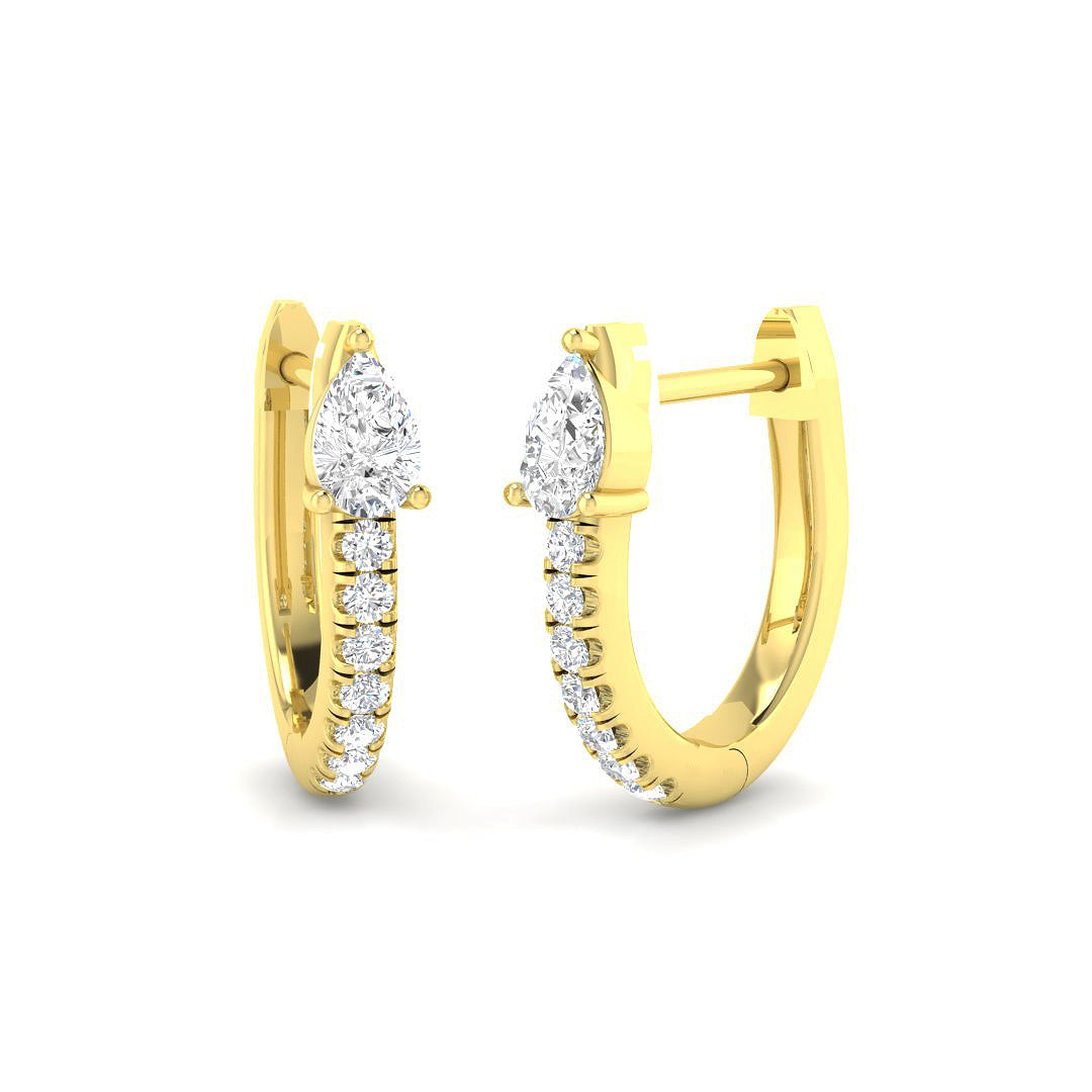 18ct Yellow Gold 0.40ct Diamond Earrings