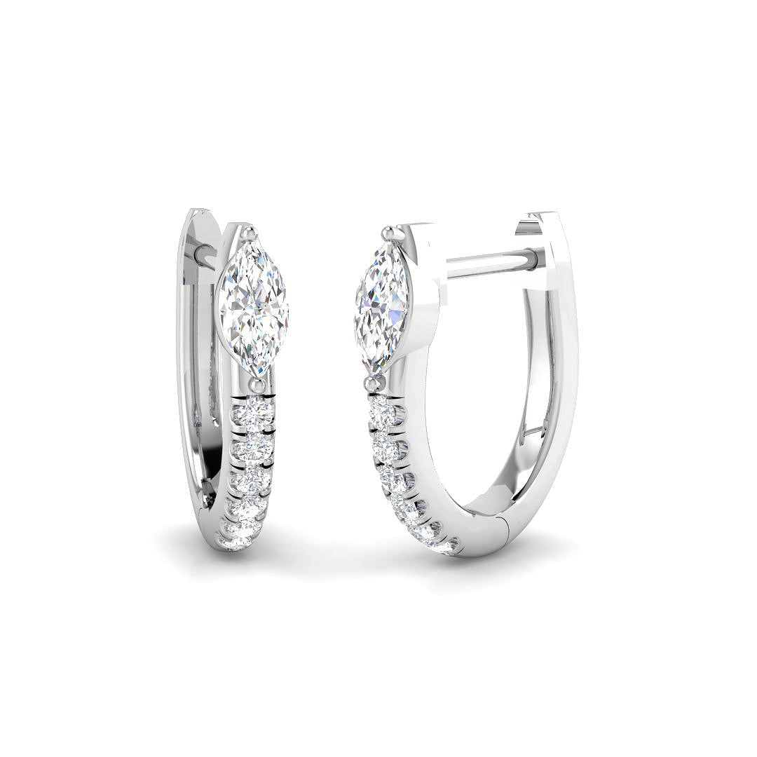 18ct White Gold 0.33ct Diamond Earrings